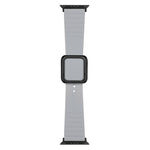Cinturino in silicone con fibbia nera per Apple Watch