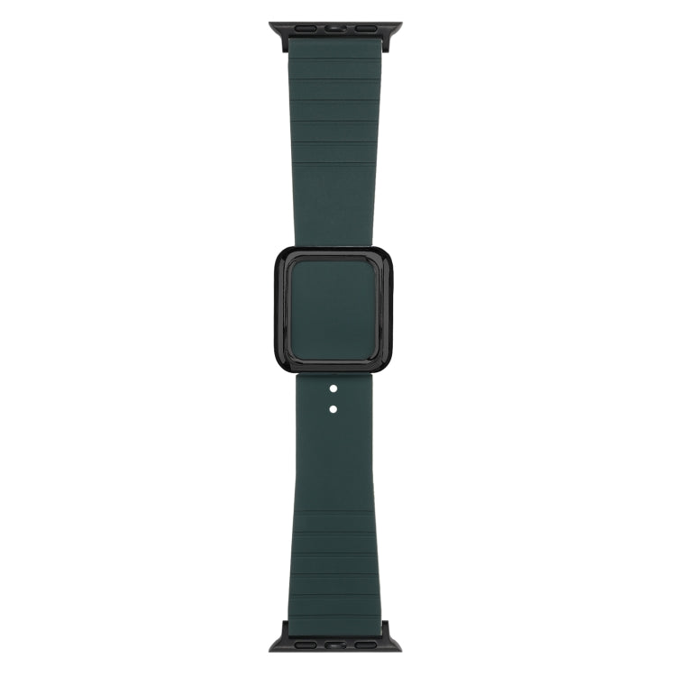 Cinturino in silicone con fibbia nera per Apple Watch
