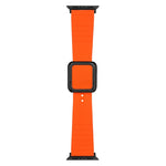 Cinturino in silicone con fibbia nera per Apple Watch