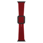 Cinturino in silicone con fibbia nera per Apple Watch