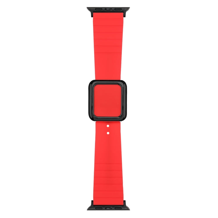 Cinturino in silicone con fibbia nera per Apple Watch