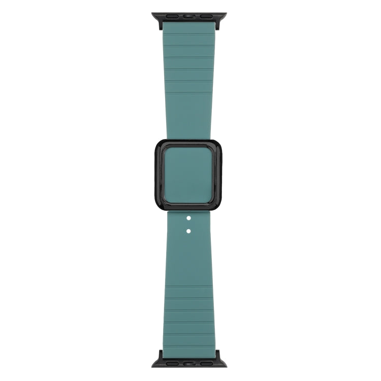 Cinturino in silicone con fibbia nera per Apple Watch