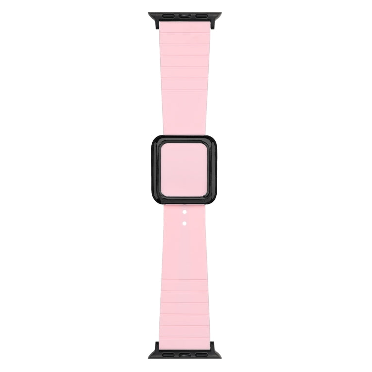 Cinturino in silicone con fibbia nera per Apple Watch