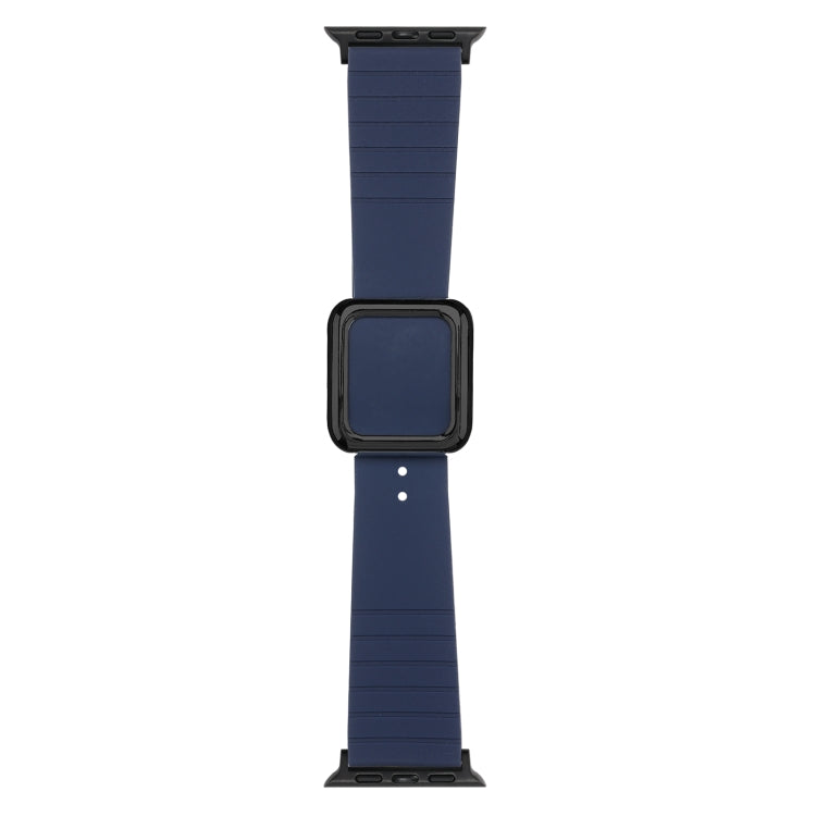 Cinturino in silicone con fibbia nera per Apple Watch