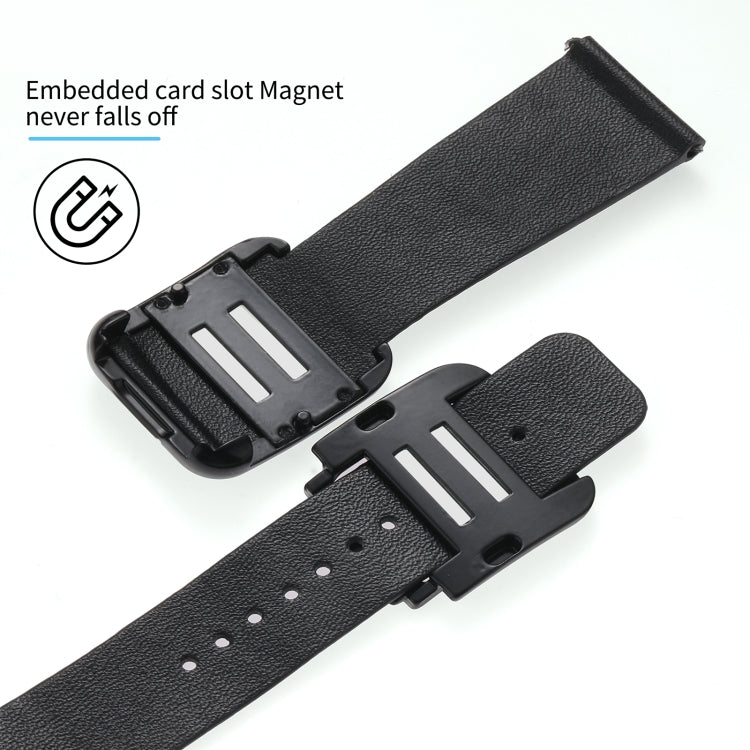 Cinturino in silicone con fibbia nera per Apple Watch