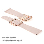 Cinturino in silicone con fibbia nera per Apple Watch