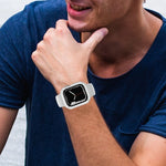 Custodia protettiva con pellicola vetro per Apple Watch 38/42mm