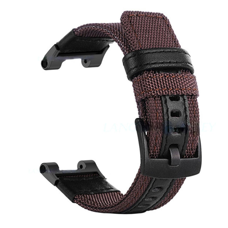Cinturino in pelle e nylon per Amazfit T-Rex Pro