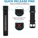 Cinturino in pelle e nylon per Amazfit T-Rex Pro
