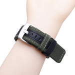 Cinturino in pelle e nylon per Amazfit T-Rex Pro