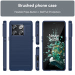 Custodia TPU in fibra di carbonio con trama spazzolata per OnePlus 10T, OnePlus