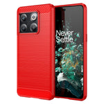 Custodia TPU in fibra di carbonio con trama spazzolata per OnePlus 10T, OnePlus