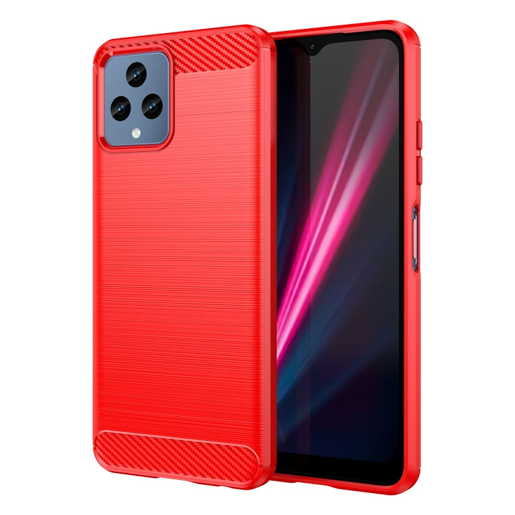 Custodia TPU in fibra di carbonio con trama spazzolata per OnePlus 10T, OnePlus