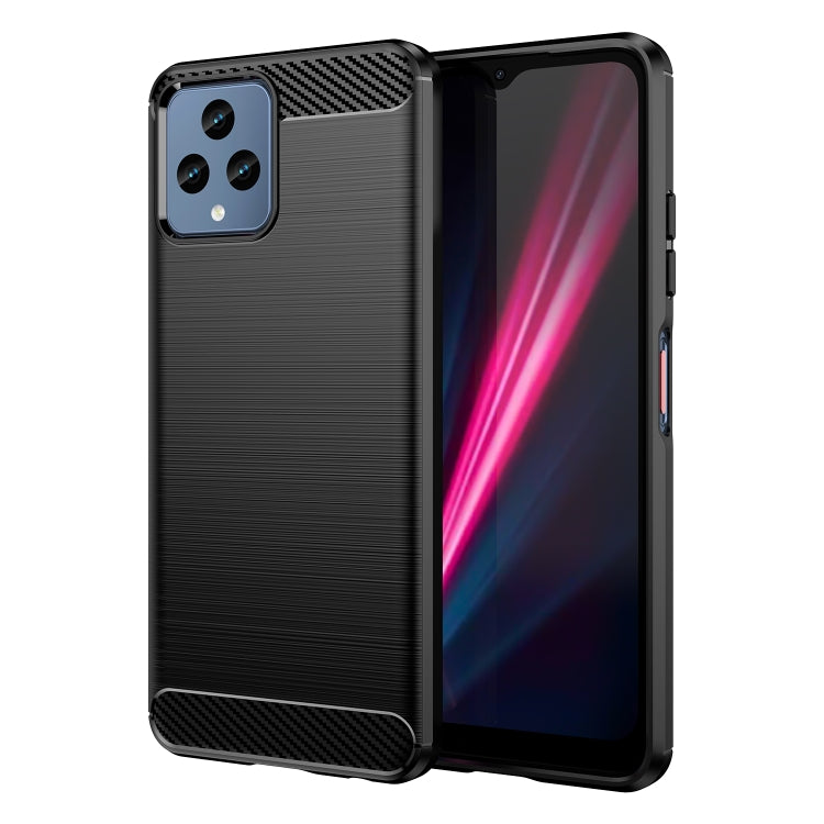 Custodia TPU in fibra di carbonio con trama spazzolata per OnePlus 10T, OnePlus