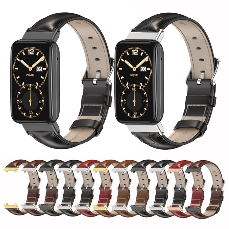 Cinturino in pelle bovina per Xiaomi Mi Band 7 Pro