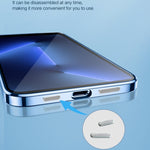 Custodia trasparente con pellicola 9D per iPhone 14 Pro Max