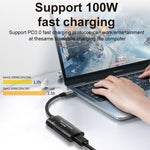 Adattatore USB femmina a Type-C con ricarica PD 100W