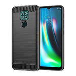 Custodia TPU in fibra di carbonio con trama spazzolata per Lenovo A1010, Vibe A