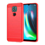 Custodia TPU in fibra di carbonio con trama spazzolata per Lenovo A1010, Vibe A