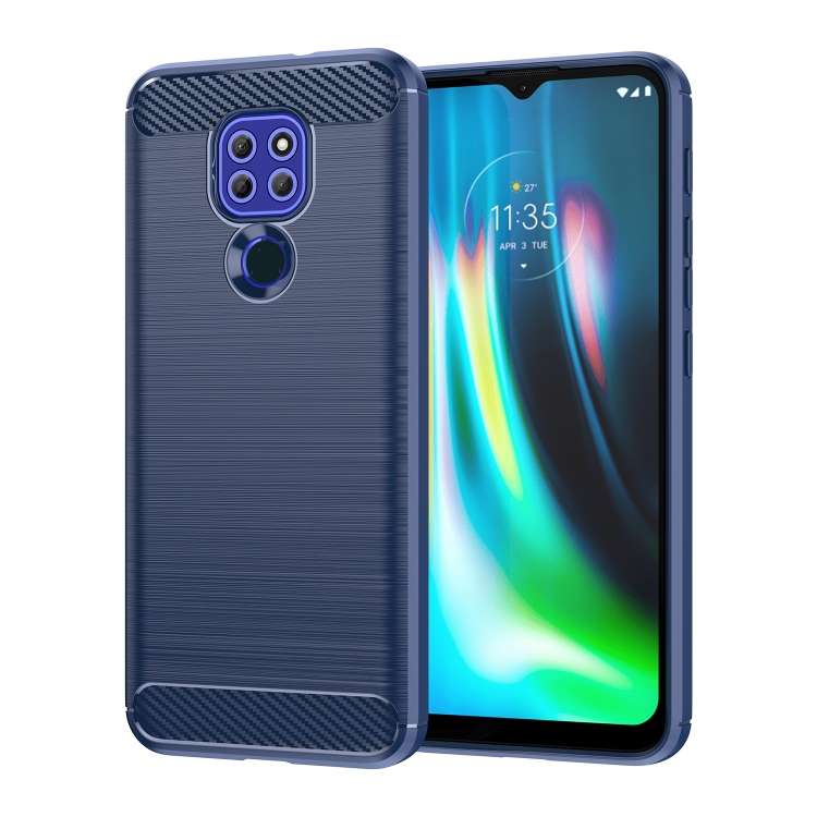 Custodia TPU in fibra di carbonio con trama spazzolata per Lenovo A1010, Vibe A