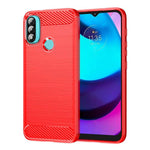 Custodia TPU in fibra di carbonio con trama spazzolata per Lenovo A1010, Vibe A