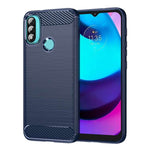 Custodia TPU in fibra di carbonio con trama spazzolata per Lenovo A1010, Vibe A