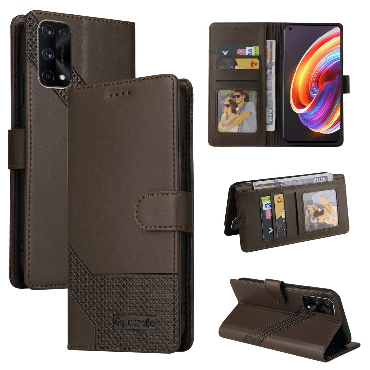 Custodia magnetica in pelle per Realme X7 Pro