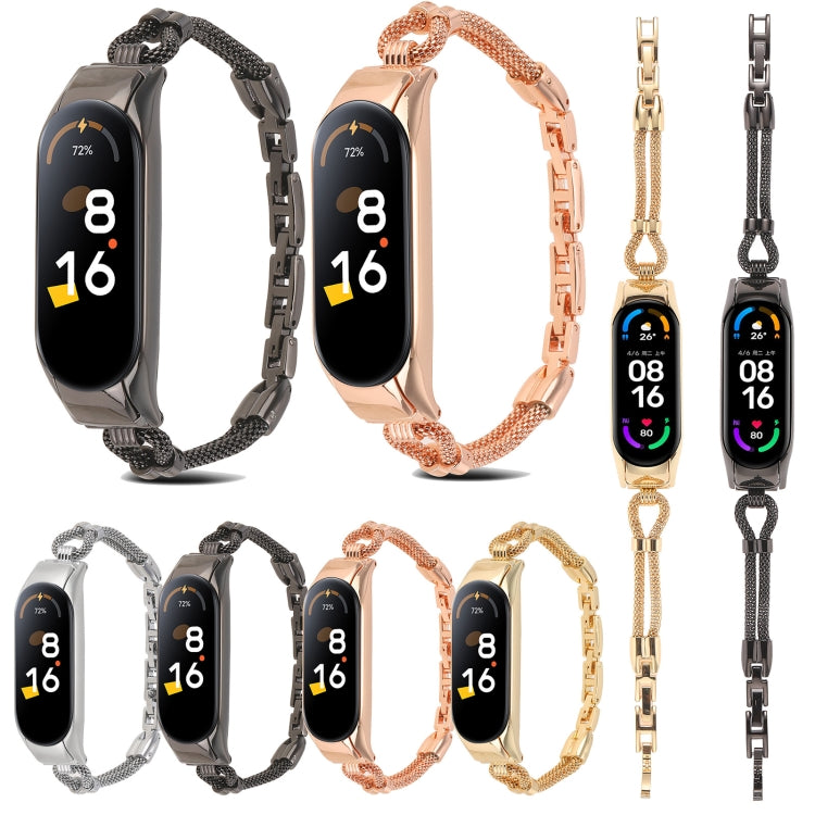 Cinturino metallo con catena in rame per Xiaomi Mi Band 3-7