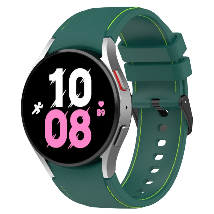 Cinturino in silicone con trama pelle per Samsung Galaxy Watch