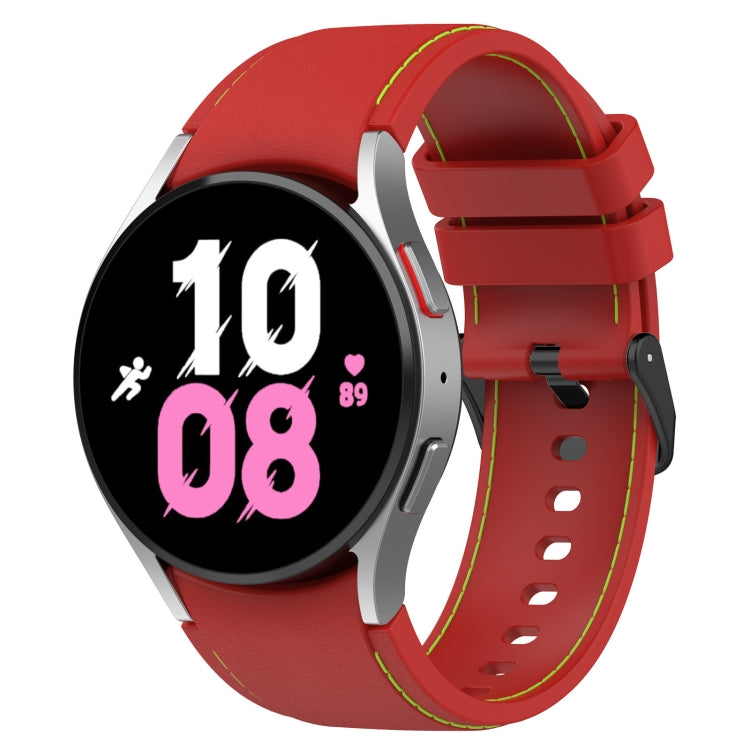 Cinturino in silicone con trama pelle per Samsung Galaxy Watch