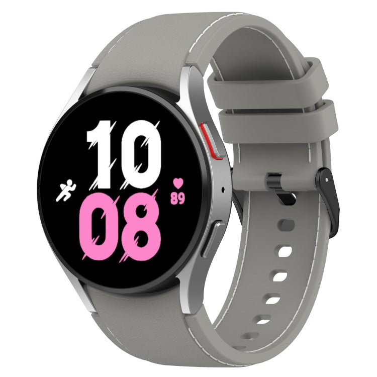 Cinturino in silicone con trama pelle per Samsung Galaxy Watch