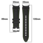 Cinturino in silicone con trama pelle per Samsung Galaxy Watch