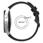 Cinturino in silicone con trama pelle per Samsung Galaxy Watch