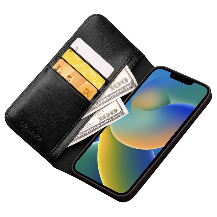 Custodia portafoglio in pelle per iPhone 14 Pro
