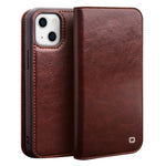 Custodia portafoglio in pelle per iPhone 14 Pro