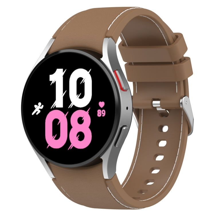Cinturino in silicone effetto pelle per Samsung Galaxy Watch