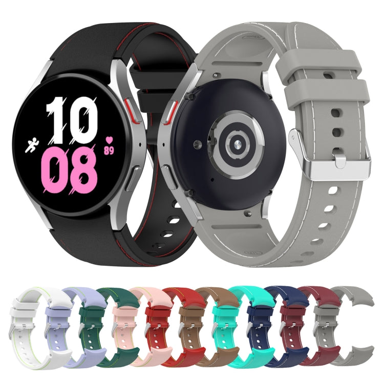 Cinturino in silicone effetto pelle per Samsung Galaxy Watch