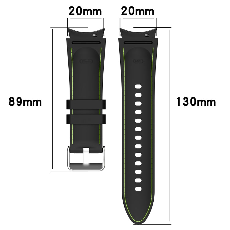 Cinturino in silicone effetto pelle per Samsung Galaxy Watch
