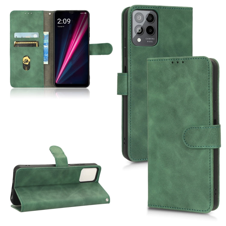 Custodia in pelle con vibrazione magnetica per Motorola Moto G32, T-Mobile Revvl