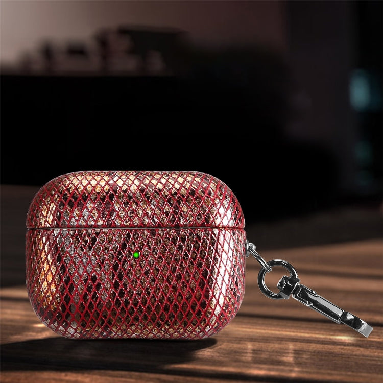 Custodia protettiva effetto pelle snakeskin per AirPods 3