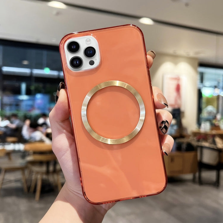 Custodia TPU MagSafe con texture CD per iPhone 13 mini