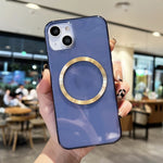 Custodia TPU MagSafe con texture CD per iPhone 13 mini