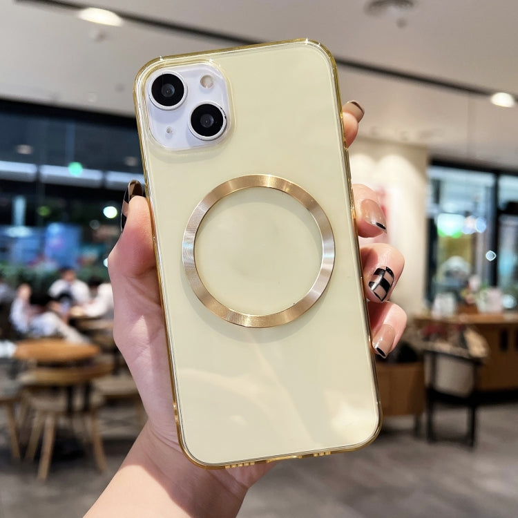 Custodia TPU MagSafe con texture CD per iPhone 13 mini