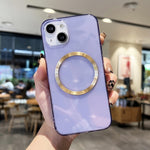 Custodia TPU MagSafe con texture CD per iPhone 13 mini