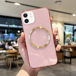 Custodia TPU MagSafe con texture CD per iPhone 11 Pro Max