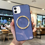 Custodia TPU MagSafe con texture CD per iPhone 11 Pro Max