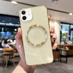 Custodia TPU MagSafe con texture CD per iPhone 11 Pro Max