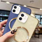 Custodia TPU MagSafe con texture CD per iPhone 11 Pro Max