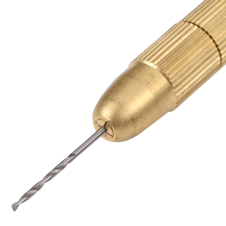 Micro trapano manuale in rame da 18 cm per lavori di precisione - immagine 4