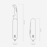 Mini coltello pieghevole in acciaio inox con manico ABS